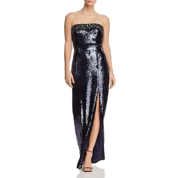Aidan Mattox Dresses & Skirts - NWT Aidan Mattox navy sequined prom dress